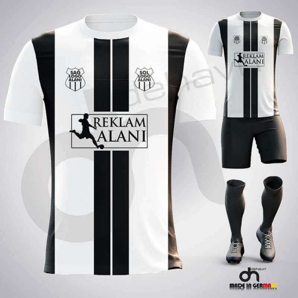 Juventus Siyah-Beyaz Dijital Halı Saha Forma